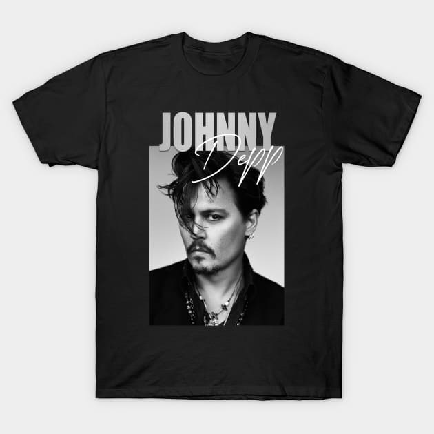 Johnny Depp BW T-Shirt by ActiveNerd